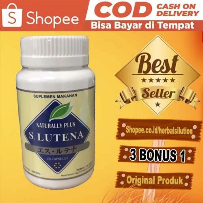 Obat Slutena Original | S.Lutena Asli | Super Lutein Naturally Plus 100% Original SOFTGEL