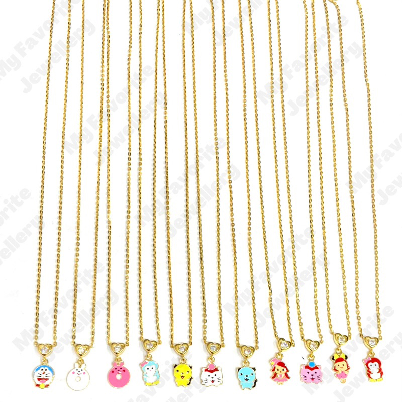 Kalung Anak Fancy Boneka Karakter Emas Asli Kadar 700