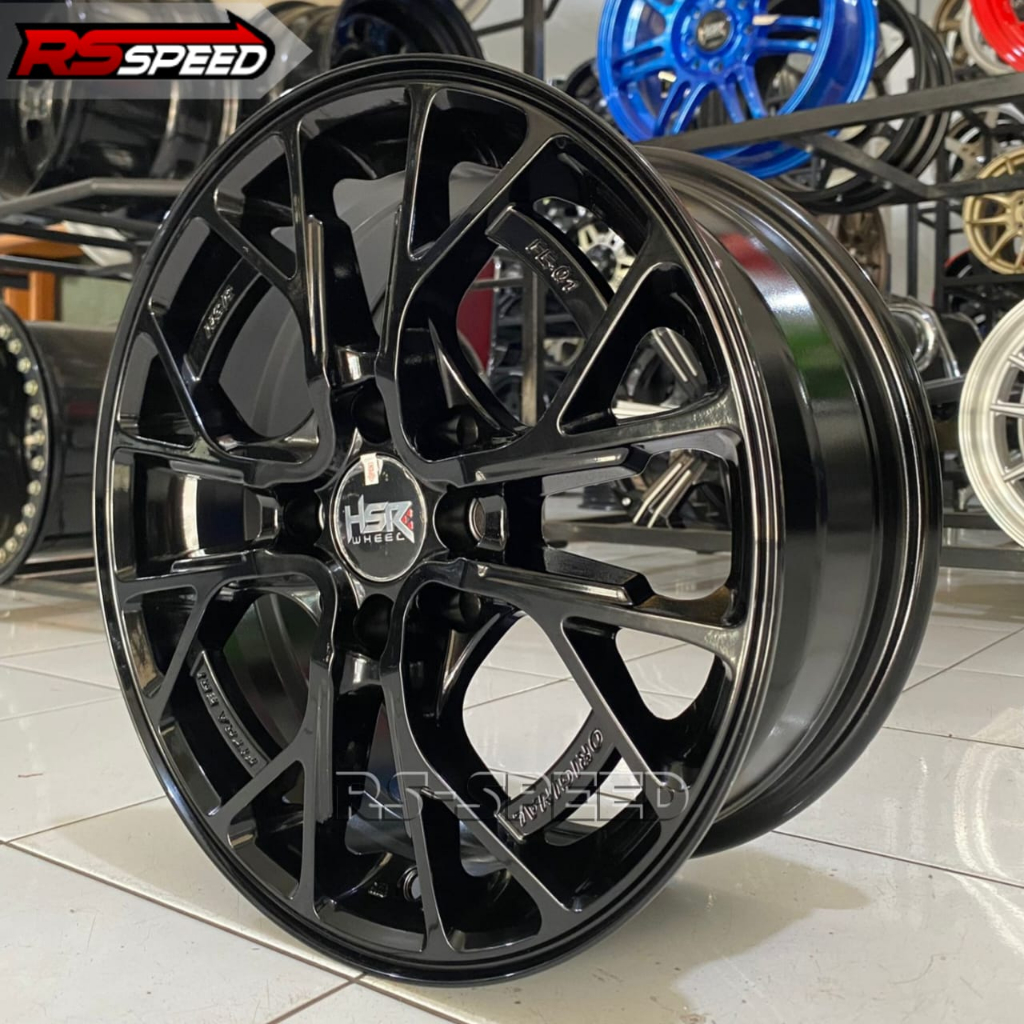 Veleg Pelg Racing R15 Lobang 4 Pelek Mobil Brio Jazz Agya HSR Murah Bisa Di Ban Dunlop 185/65 R15 Mu