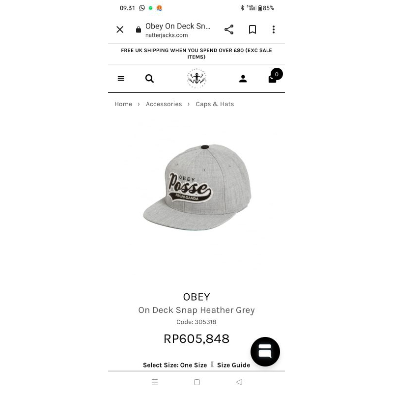 jual topi obey posse original