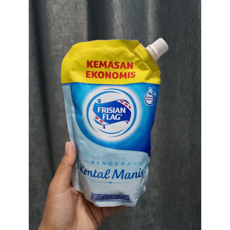 

Susu kental manis SKM frisian flag kemasan pouch ekonomis 545gram