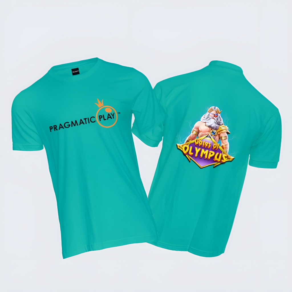 SMART_KAOS - Kaos Custom Pragmatic Play Zeus Cotton Combed 30s Kaos Slot keren FREE STICKER Baju Slo