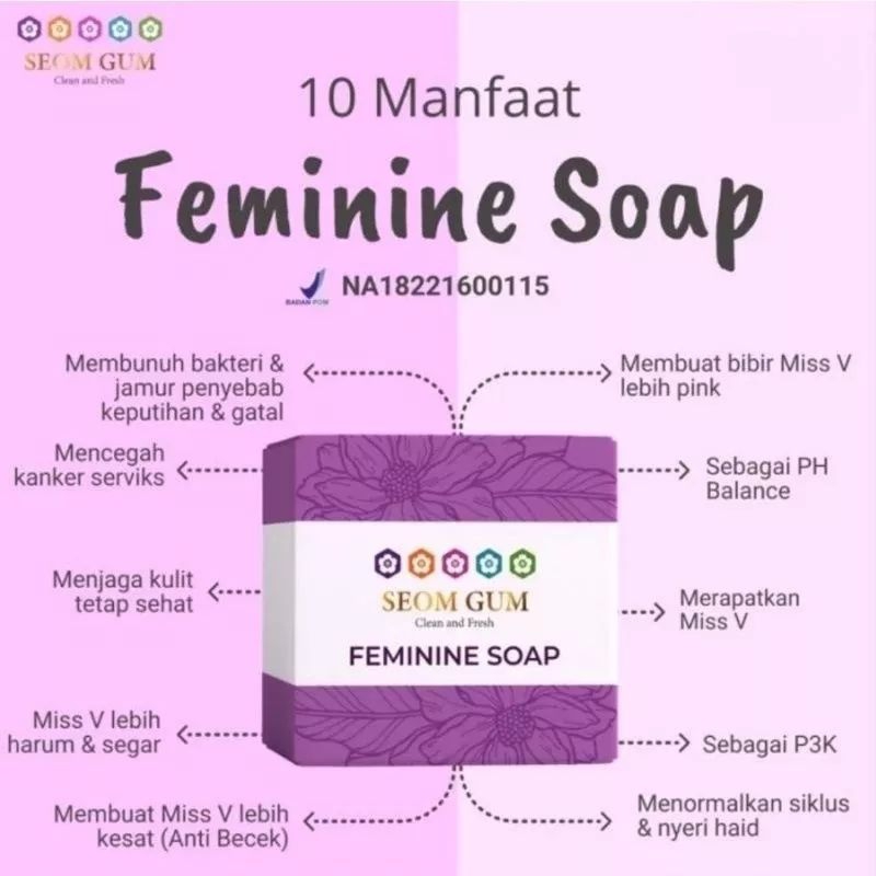 SEOM GUM-SABUN SEOM GUM GLOWING/SEOM GUM FEMININE