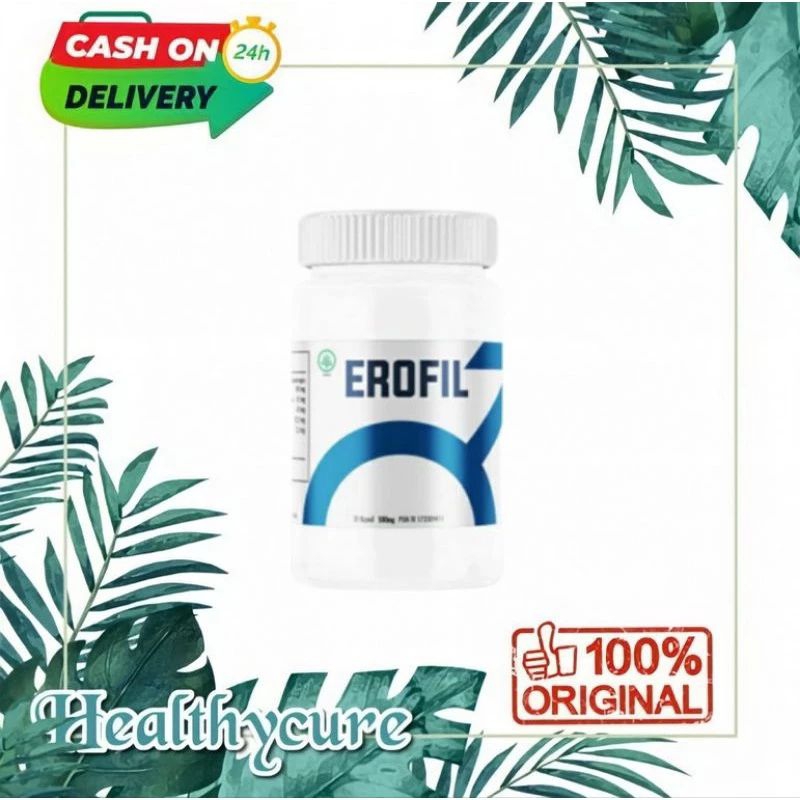 EROFIL Asli Original 100% Herbal Berkualitas ( isi 30 kapsul ) Erofil Obat stamina pria