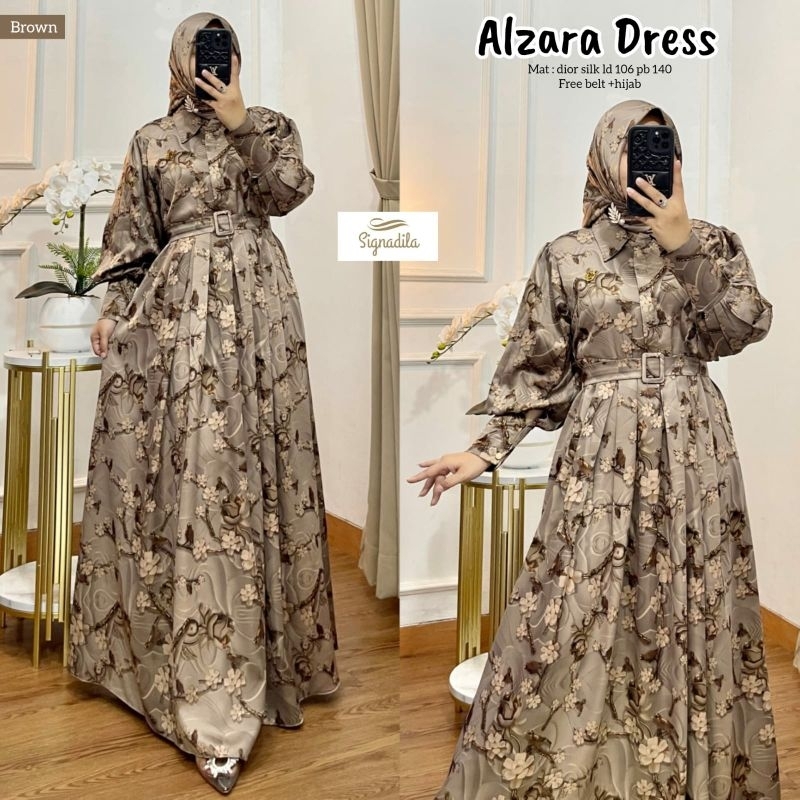 ALZARA SET JILBAB BY SIGNADILA// Dior silk// Bisa COD