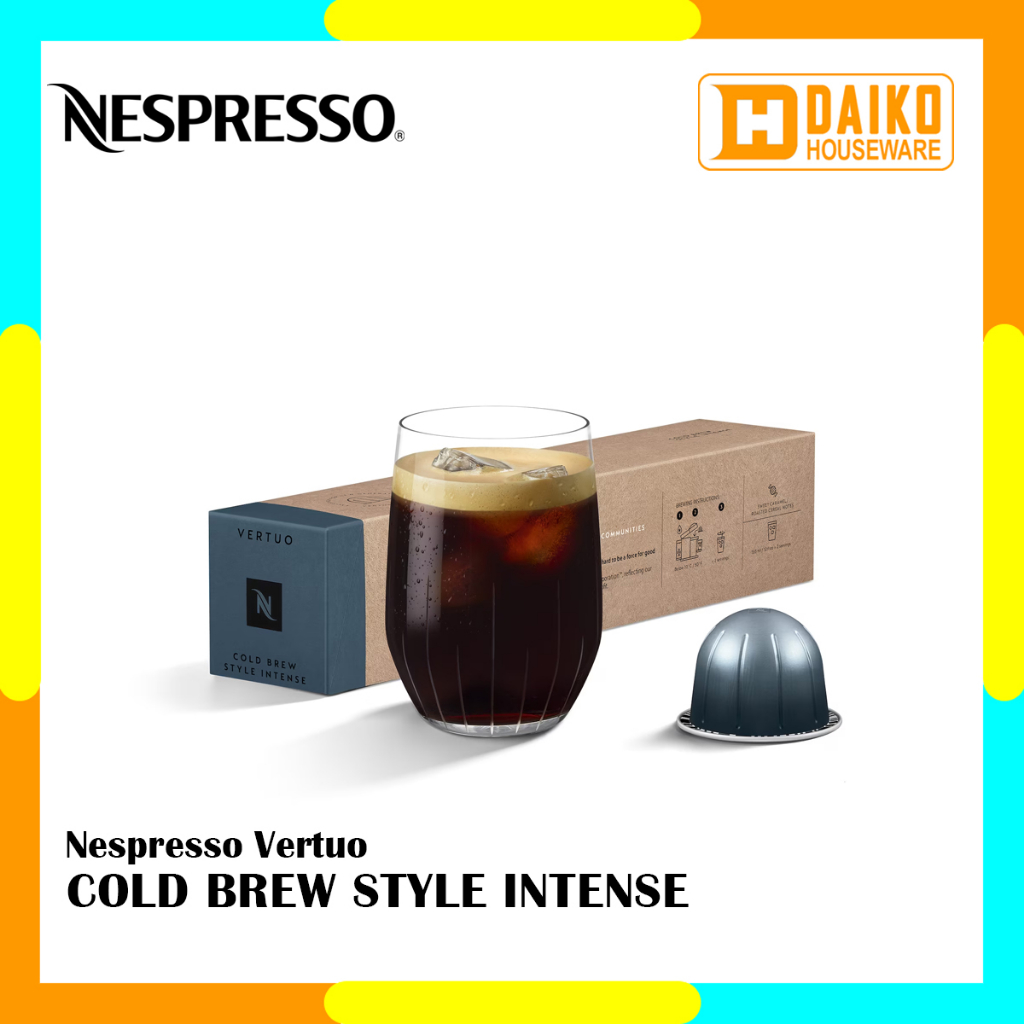 

Capsule Nespresso Vertuo Cold Brew Style Intense Pack - Kopi Kapsul Light Roast Coffee Long Black