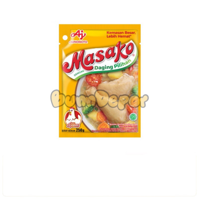 

MASAKO - Bumbu Kaldu Penyedap - Rasa Ayam - 250gr