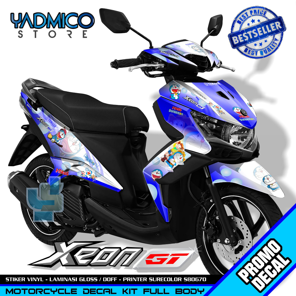 Decal Xeon GT 125 Full Body - Stiker Motor Xeon GT 125 Full Body - Decal Hologram Xeon GT 125 Full B