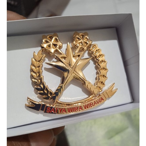 brevet wing pin lencana chk hukum satya wira wibawa tni ad
