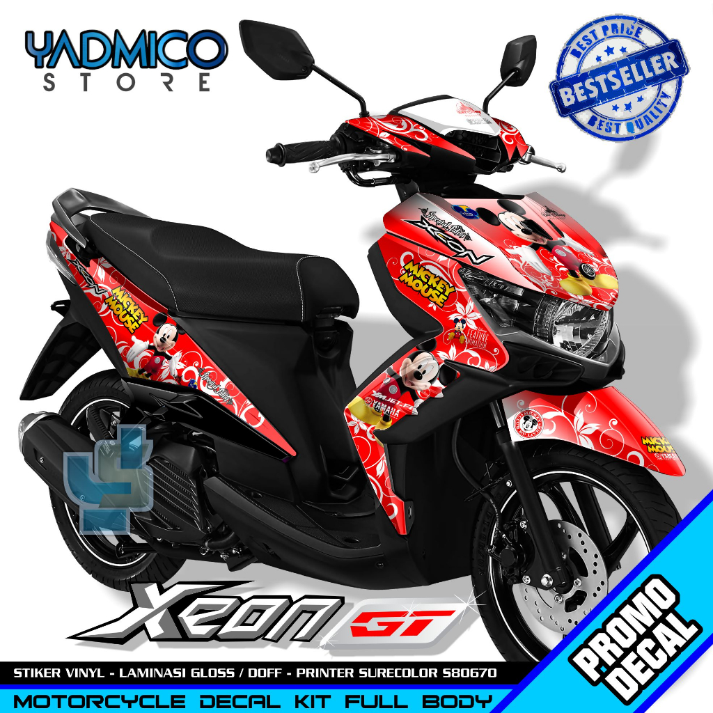 Decal Xeon GT 125 Full Body - Stiker Motor Xeon GT 125 Full Body - Decal Hologram Xeon GT 125 Full B