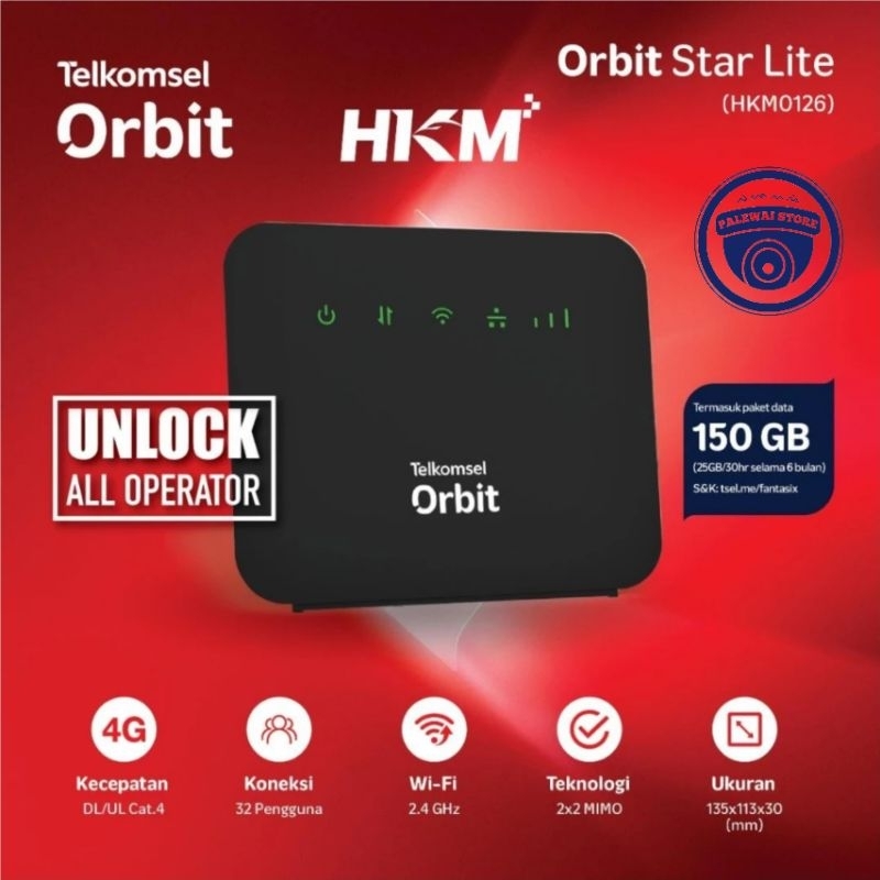Modem wifi Orbit Star Lite Modem Router Modem Wifi 4G free kartu perdana orbit san free kuota 150gb