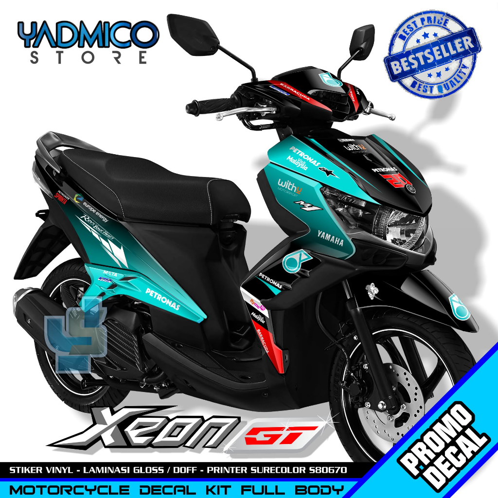 Decal Xeon GT 125 Full Body - Stiker Motor Xeon GT 125 Full Body - Decal Hologram Xeon GT 125 Full B