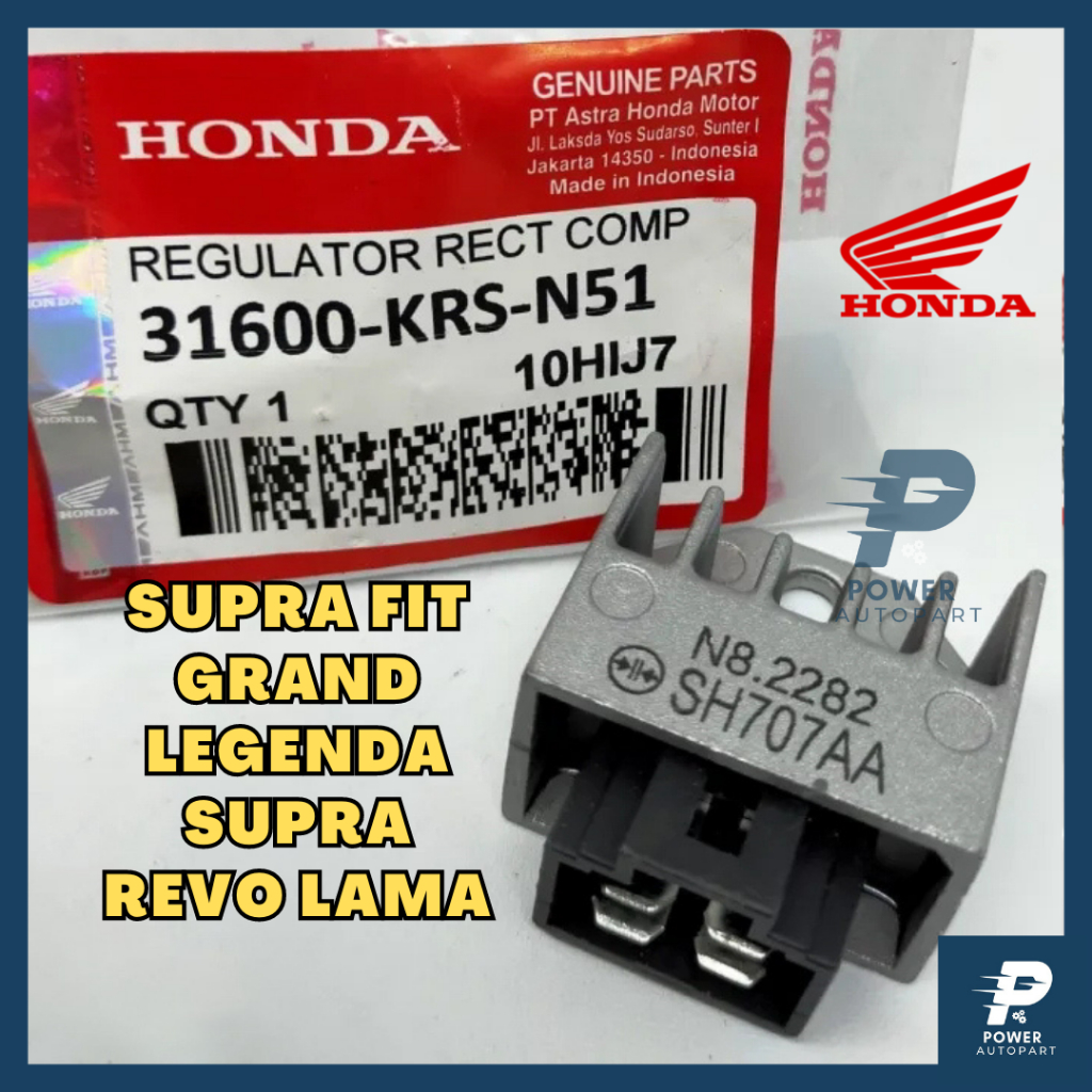( GARANSI ) ORIGINAL Kiprok Regulator Honda GL Pro Grand Legenda Supra X Fit New KRS ORI