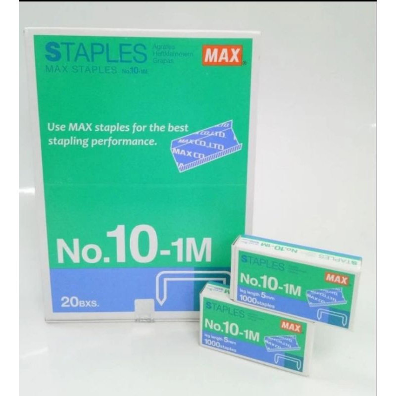 

Isi stapler Max No 10 harga per pak isi 20