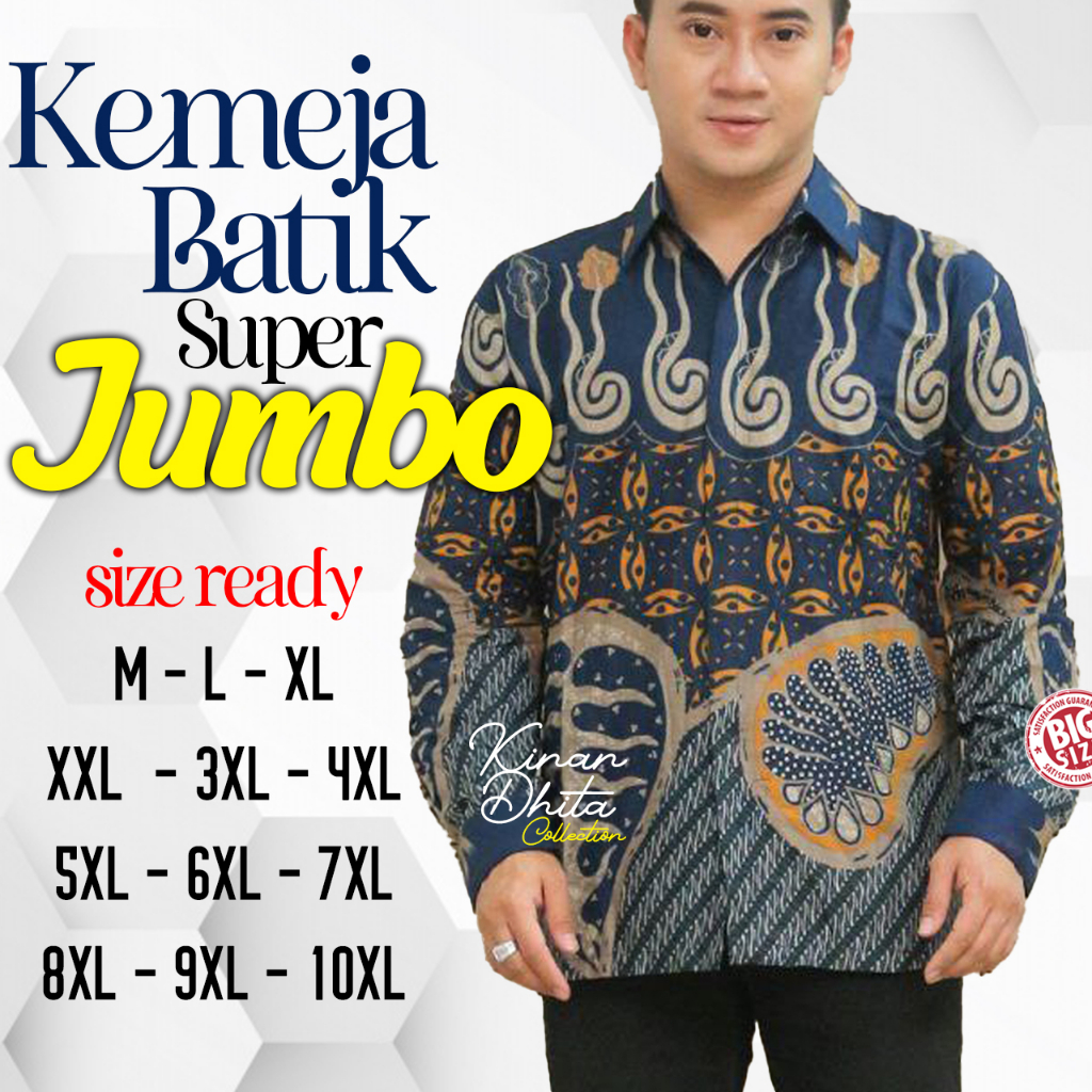 BISA COD - HEM BATIK - BATIK PRIA - BATIK PRIA JUMBO - BATIK JUMBO - HEM BATIK LENGAN PENDEK - HEM B