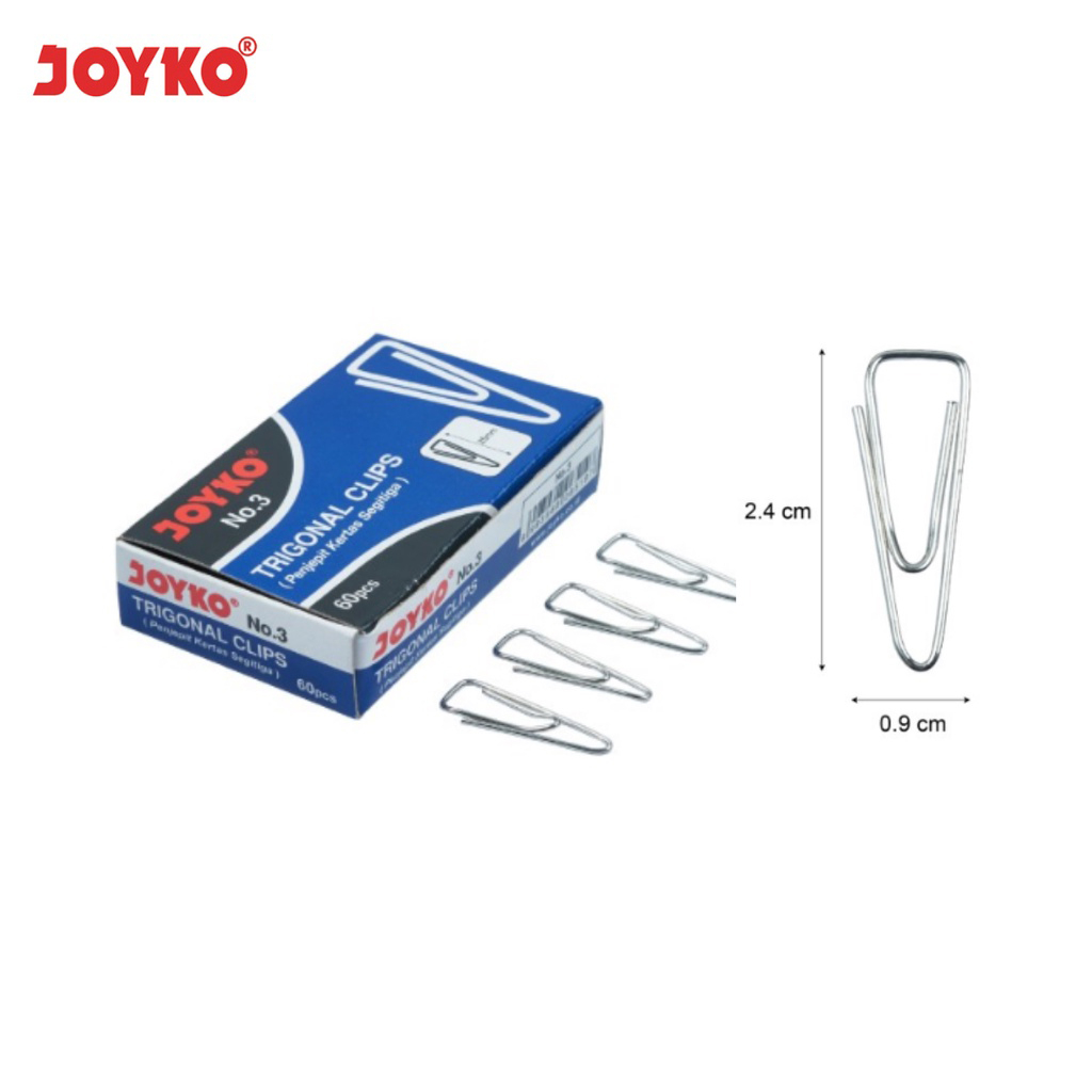 

PAPER CLIP JOYKO NO 3 KECIL (10 PCS)