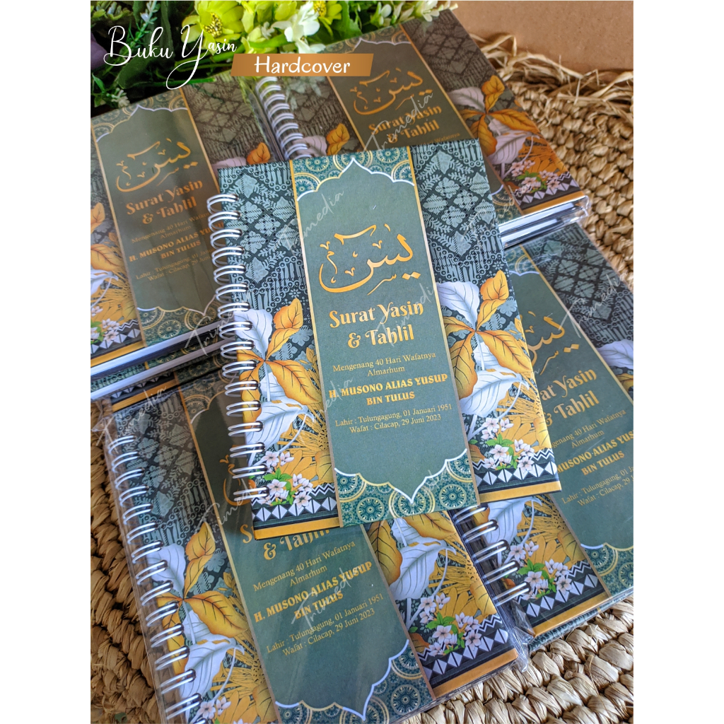 BUKU YASIN DAN TAHLIL I BUKU YASIN CUSTOM JILID SPIRAL I 192 Halaman Art Paper