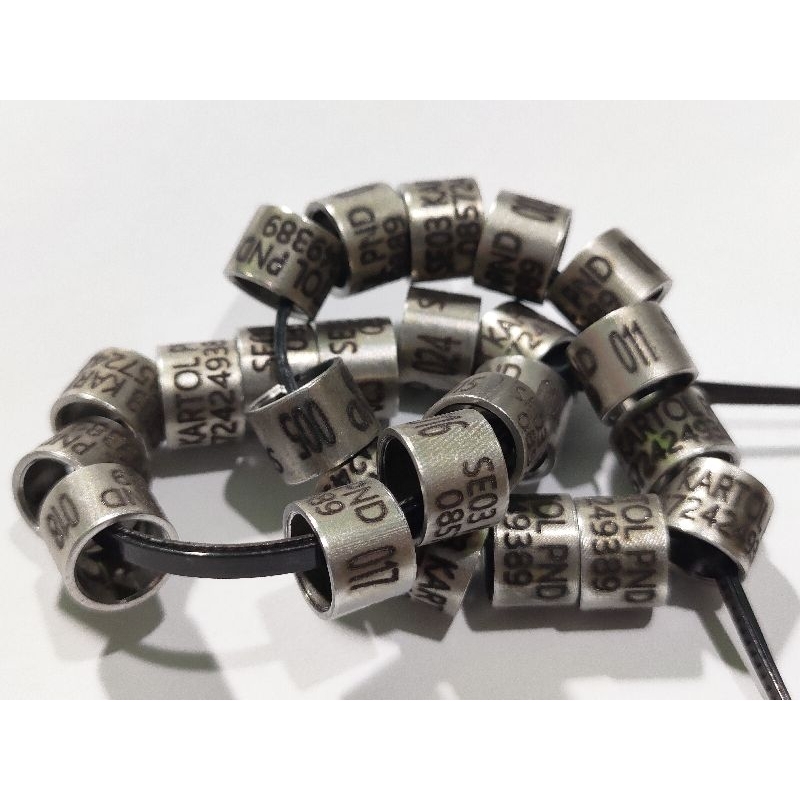 Isi 15 ring merpati baja doff laser