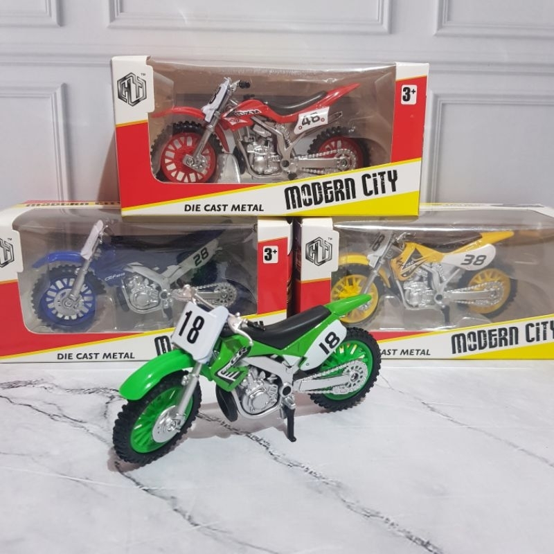 Mainan Diecast Motor Trail Cross - Diecast Motor Cross Off Road