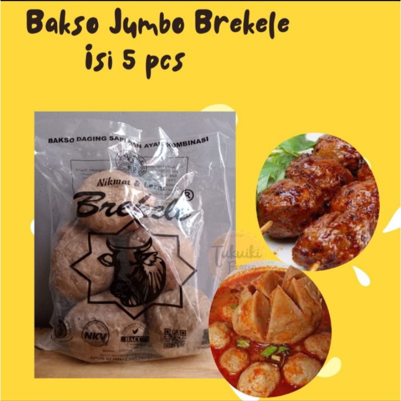 

Bakso Jumbo Brekele isi 5 pcs/Bakso Jumbo Frozen/Bakso Brekele/Bakso Jumbo