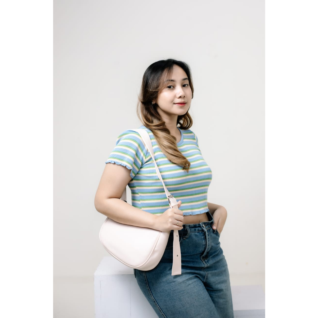 Tas Selempang Wanita Terbaru 2023 Korea Korean Style Simple Elegan Viral Remaja Ootd Ori Import Aest