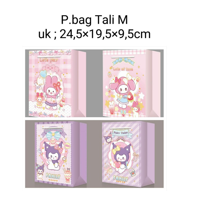 

Paperbag giftbag ultah tali size M isi 12pcs