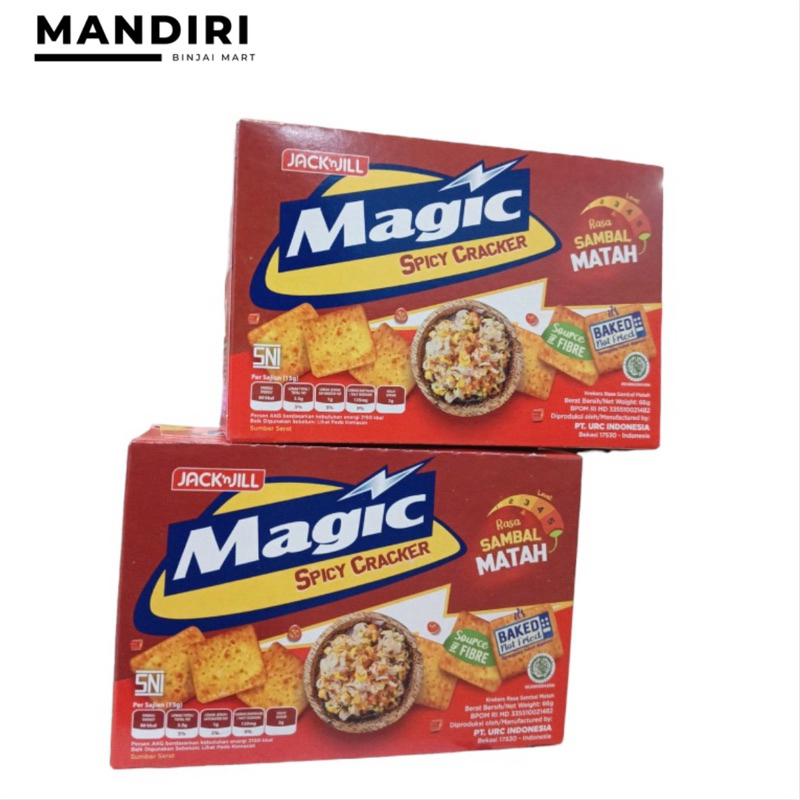 

krekers Magic rasa sambal Matah 66g / Magic Spicy Crackers kreker