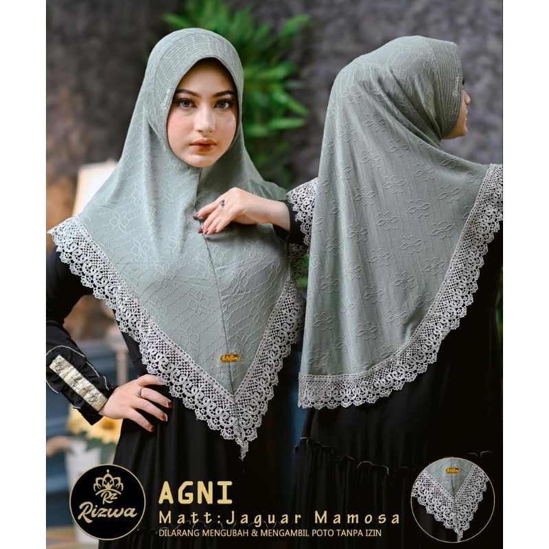 Hijab Mamosa AGNI Renda Mewah Ory Rizwa Hijab