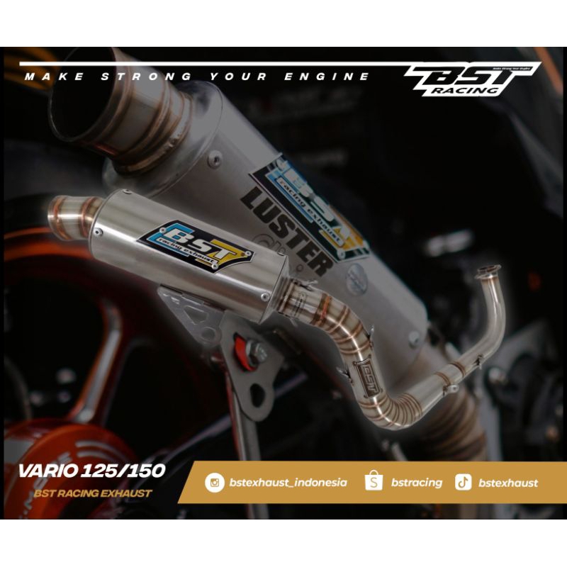 Knalpot Vario 125 150 BST racing