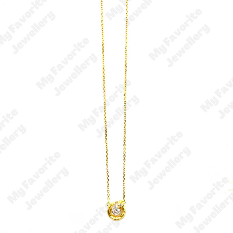 Kalung Fancy Dancing Stone Emas Asli Kadar 700 #myfavtk