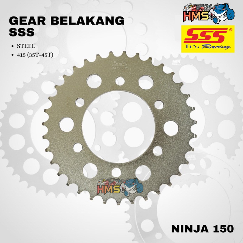 Gir Gear Belakang SSS 415 Kawasaki Ninja RR Ninja R Gir Belakang 415 SSS Ninja Tipis ORIGINAL SSS