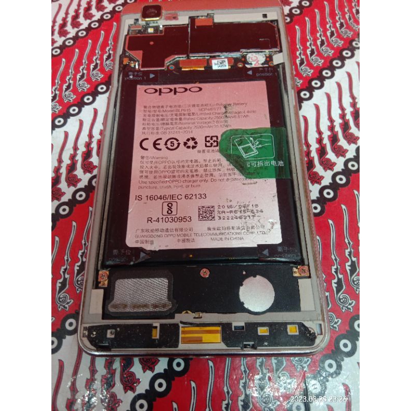 MESIN OPPO F1F MINUS LCD PECAH