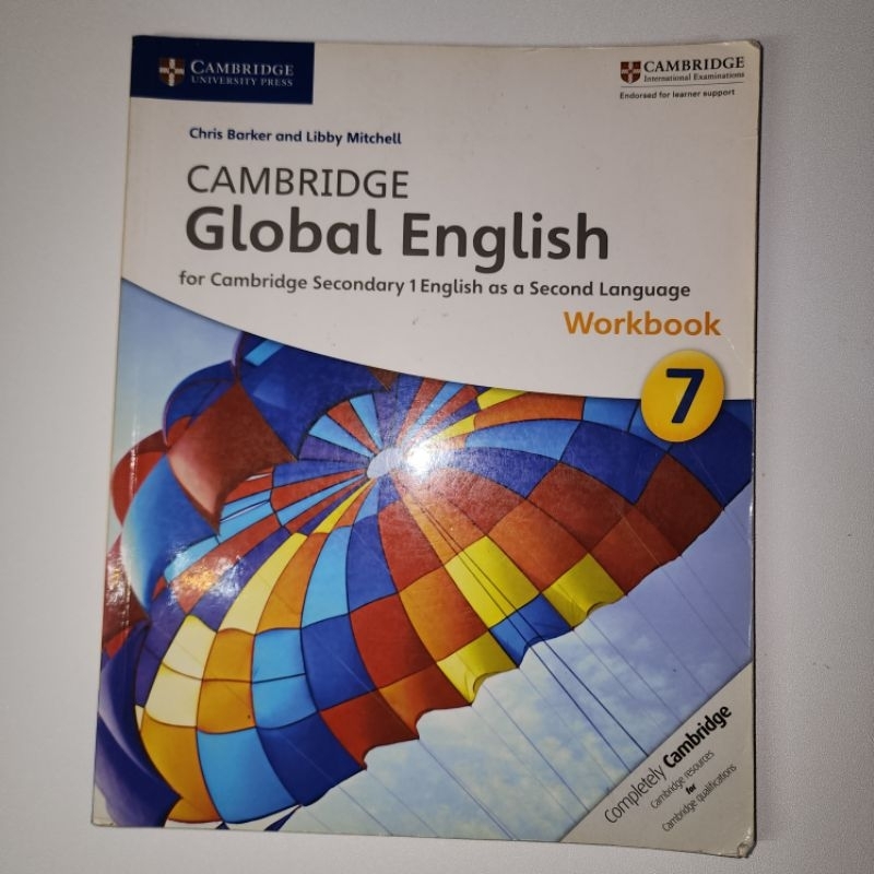 

PRELOVED buku Workbook Coursebook 7 tujuh seven Cambridge Global English for Secondary 1 One English as a Second 2nd Language
