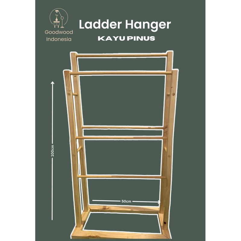 Ladder Hanger / Rak Tangga Kayu