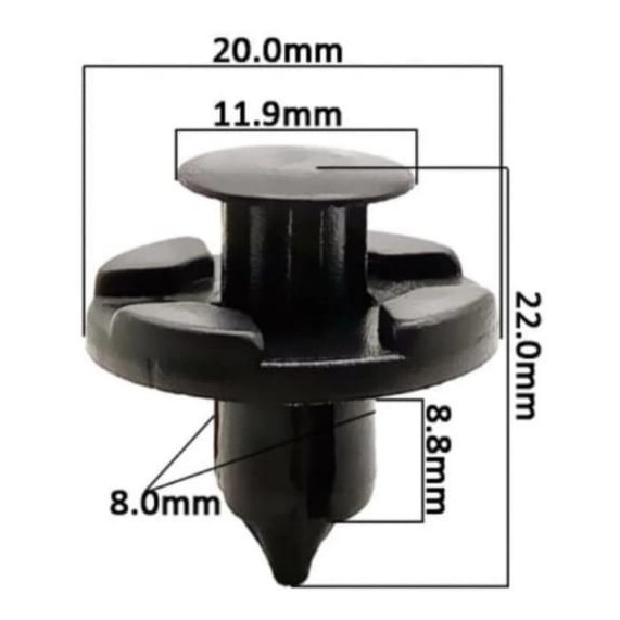 Klip Kancing Cengkeh Bumper Spakboard X-trail Datsun go Baleno Agya Ayla