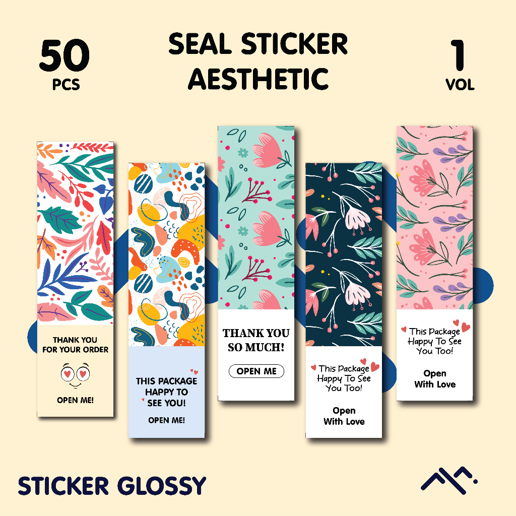 

[50PCS] Seal Sticker Aesthetic || Label Pengiriman || Label Pelindung || Sticker || Sticker Olshop || Aesthetic || Esthetic || Hampers