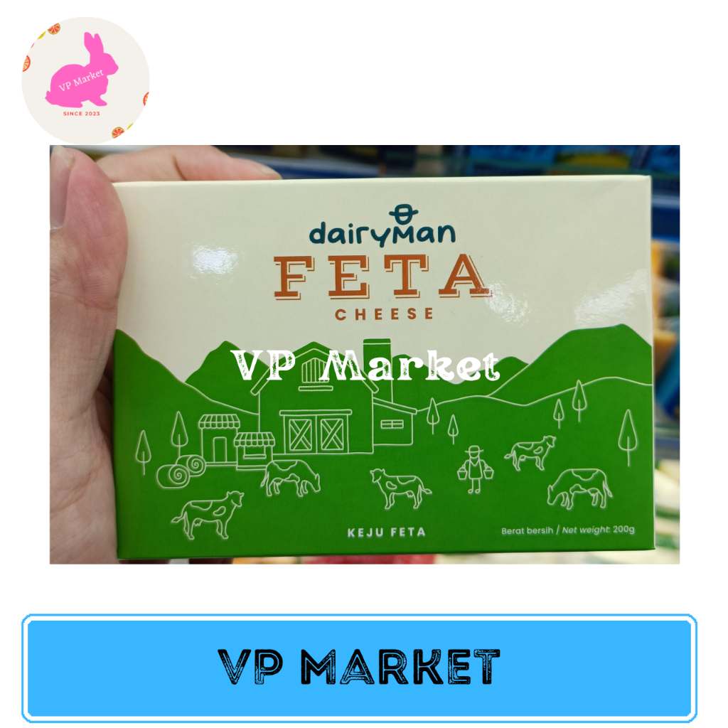 

Dairyman Feta Cheese / Keju Feta 200g