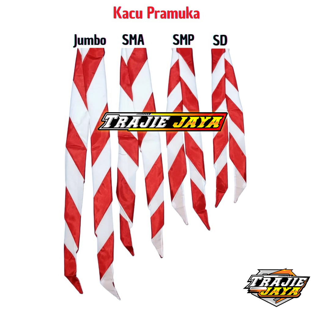 Hasduk/Kacu Pramuka Merah putih Murah Siaga/Penggalang/Penegak/Pembina Panjang