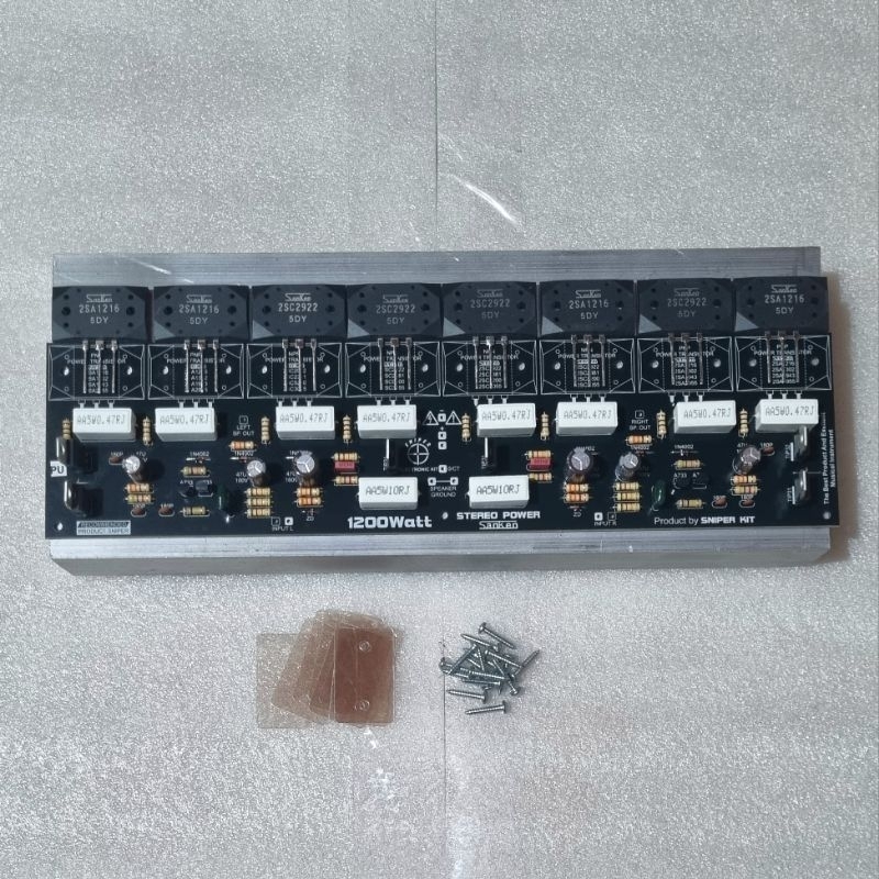 Paket Power Sanken 1200W Plus TR Sanken Dan Heatsink Siap Rakit
