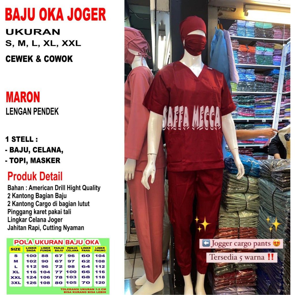 OK CARGO  JOGER  OKA CARGO JOGER  OK JOGER  OKA CARGO PRIA DAN WANITA