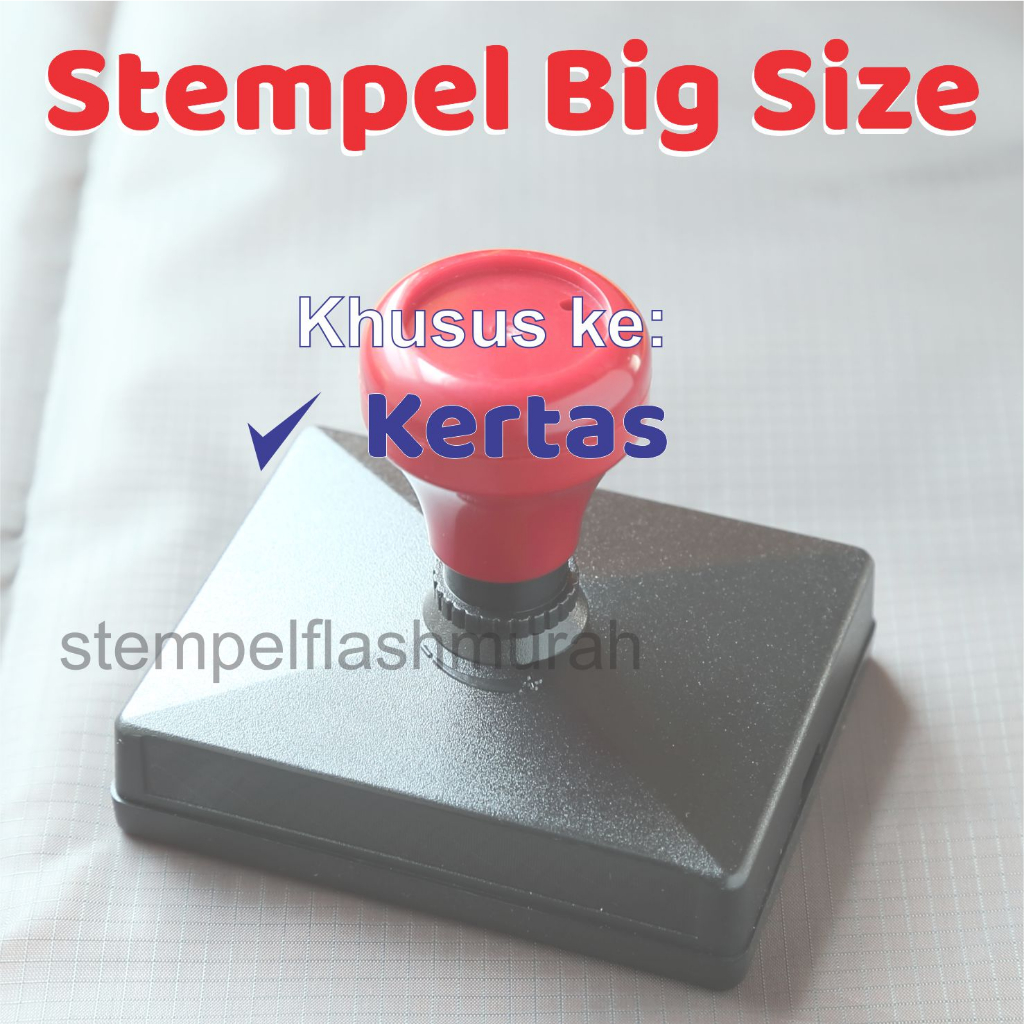 

stempel big size kertas custom flash stamp tinta otomatis sempelflashmurah