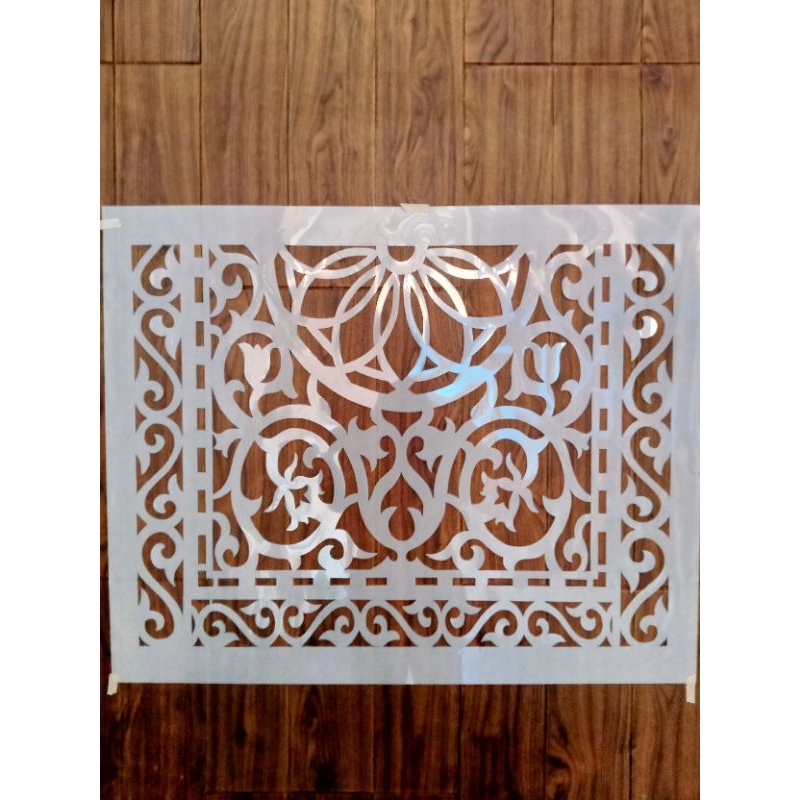 

stensil ornamen dinding sajadah turki