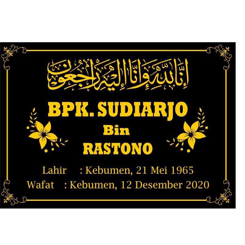 Batu Nisan Makam Granite / Keramik