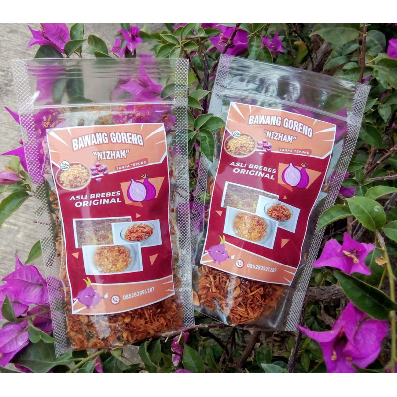 

Bawang Goreng Asli Brebes Nizham 50 gram (Bundling 5 pouch)