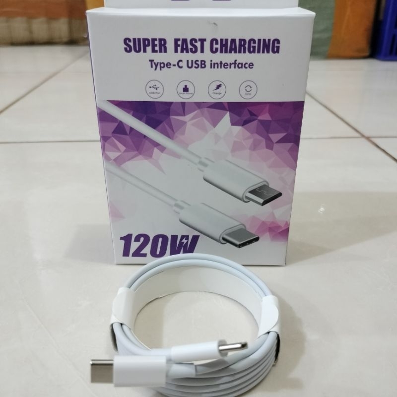 [OVS] KABEL DATA CHARGER USB TYPE C TO C SUPER FAST CHARGING - PANJANG 2 METER