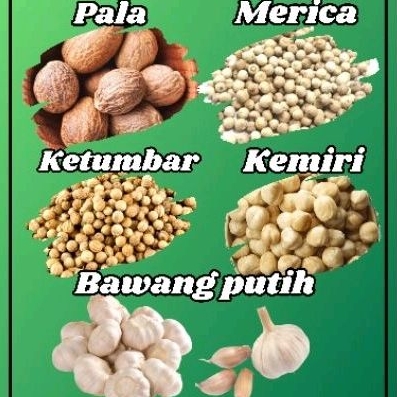 

[ 100 Gram ] Merica Jinten Pala Ketumbar Kemiri Bawang