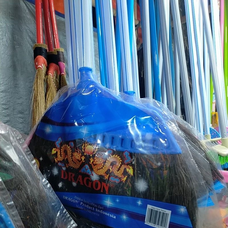 sapu dragon/ pelan dragon nagoya /sikat dorong gagang panjang serbaguna lantai/ SAPU NILON PLASTIK