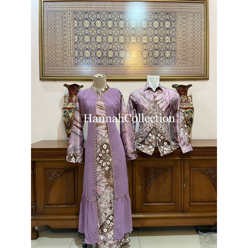 COUPLE JUMPUTAN PALEMBANG WARNA LILAC