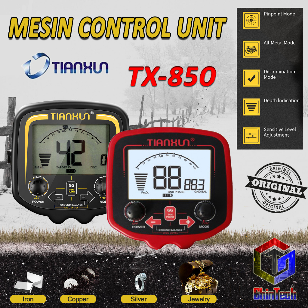 Main Unit TX 850 - Control Unit TX-850 - Mesin TX850 - Metal Detector Sparepart Suku Cadang
