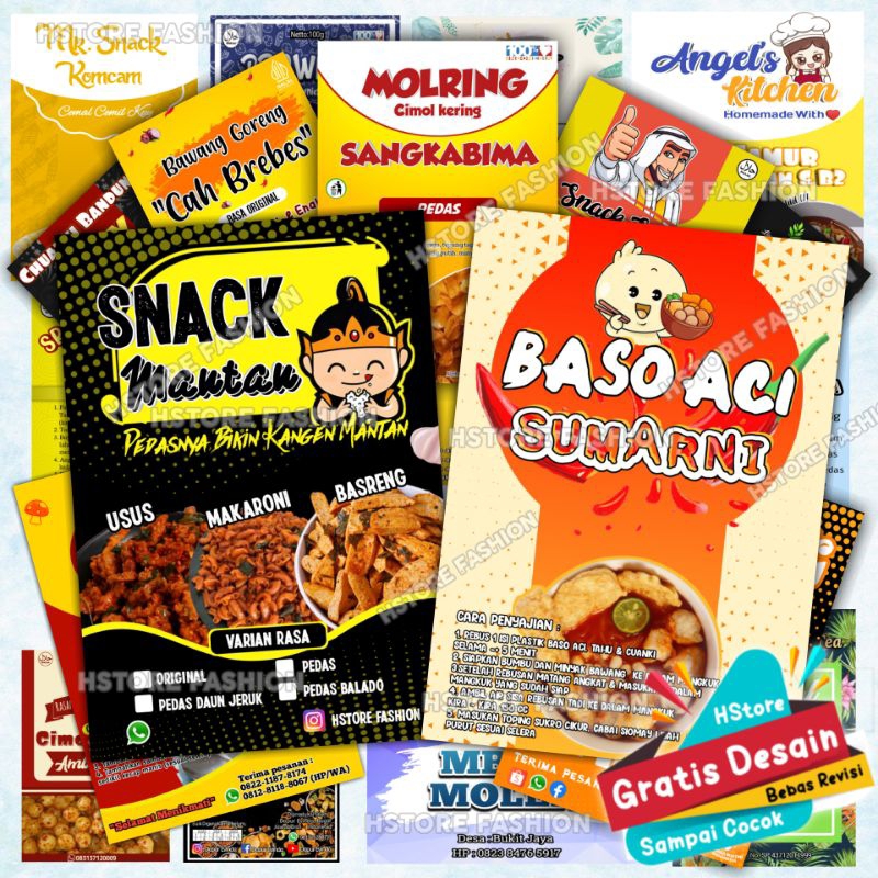 

Label Sticker Makanan Label Sticker Baso Aci Label Stiker Basreng Cetak Stiker Label